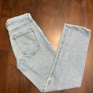Agolde Toni Light Blue Straight Leg Jeans